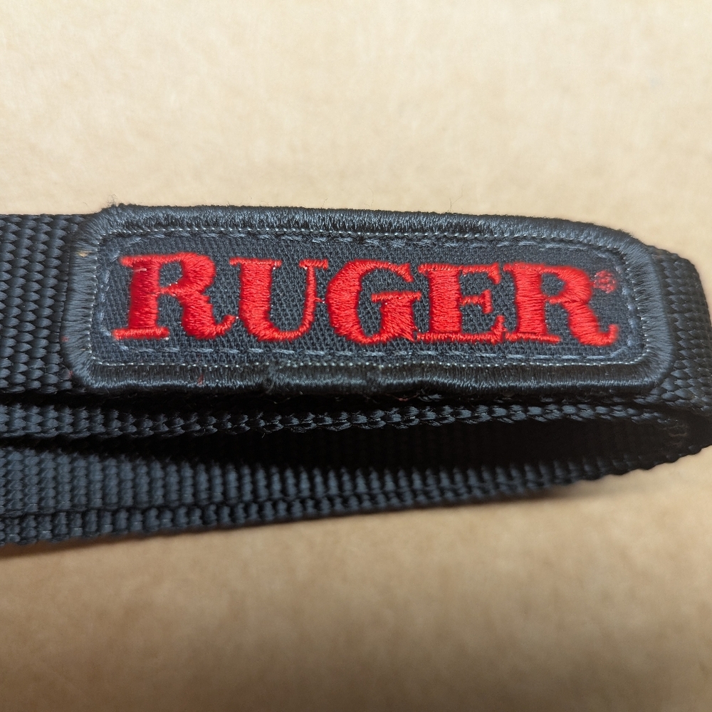 Kruger Black and Red Nylon Belt Durable Accessory